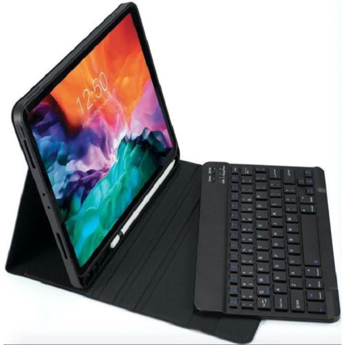 TUFF-LUV Bluetooth Folio Case and Keyboard for the Apple iPad 10.9-Inch 10th Gen